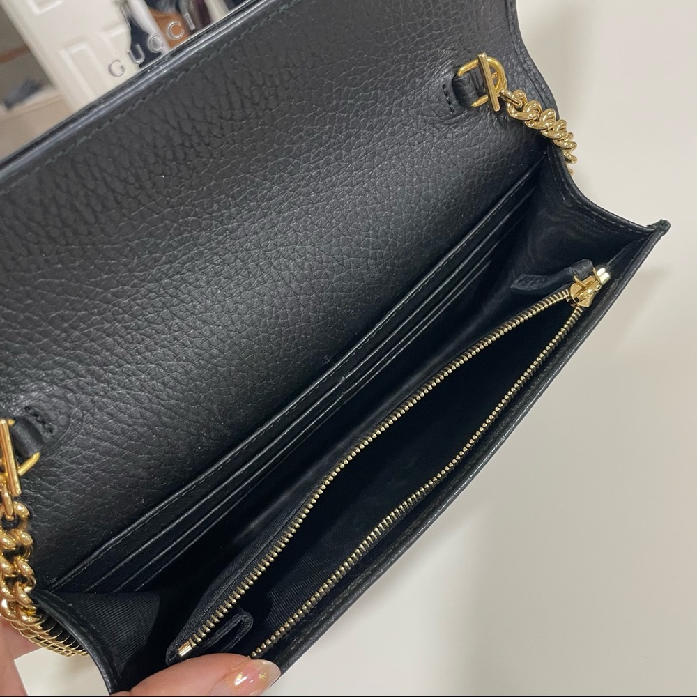 Gucci Marmont Leather Mini Chain Bag - Picture 10 of 11